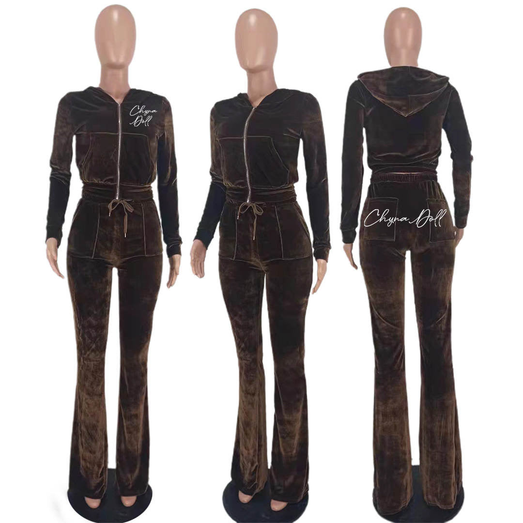 ChynaDoll Velour Tracksuit