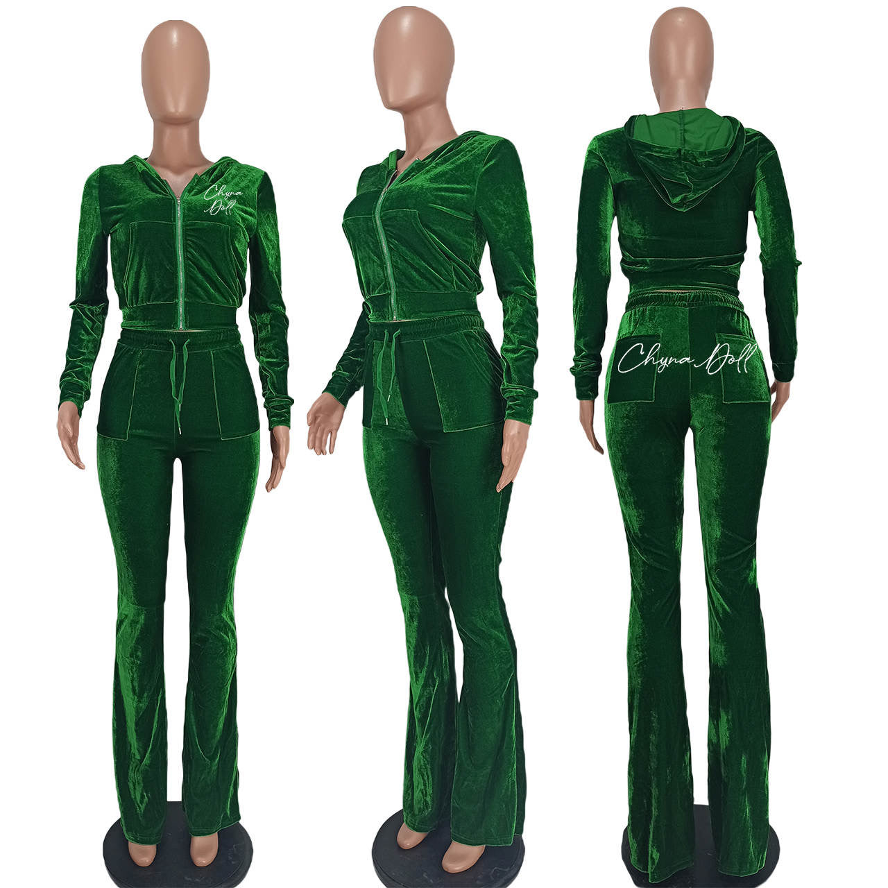 ChynaDoll Velour Tracksuit