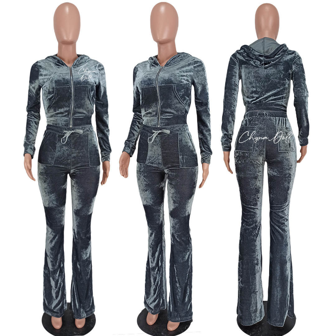 ChynaDoll Velour Tracksuit
