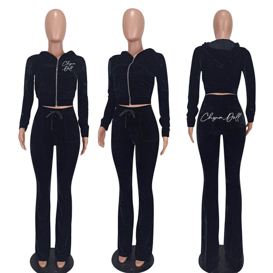 ChynaDoll Velour Tracksuit